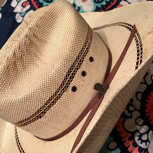 Ariat Accessories Mens 7 8 Ariat Straw Cowboy Hat Poshmark